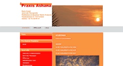 Desktop Screenshot of praxis-ashana.ch
